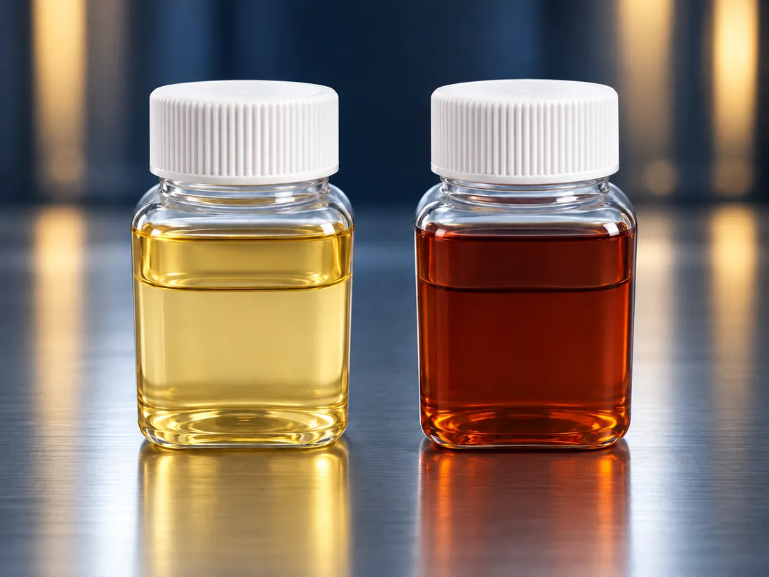 KG-4A and KG-4B powder metallurgy rust preventive oil sample bottles